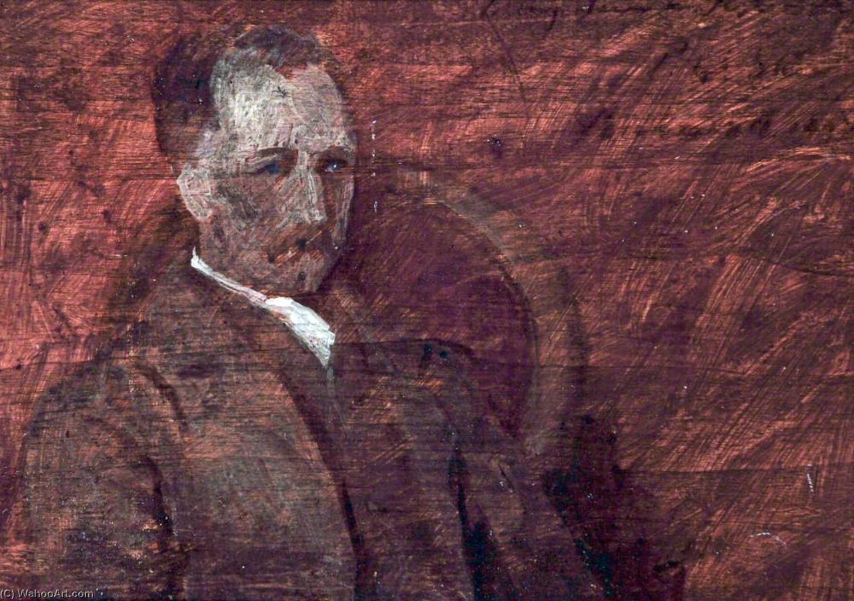 WikiOO.org – 美術百科全書 - 繪畫，作品 Philip Wilson Steer - 素描肖像 的  - [r  w¯¯  艾伦  1851–1942