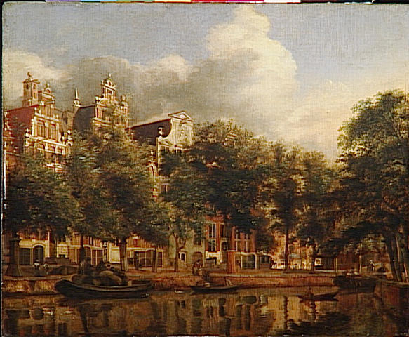 Wikioo.org - The Encyclopedia of Fine Arts - Painting, Artwork by Jan Van Der Heyden - LE HERENGRACHT A AMSTERDAM