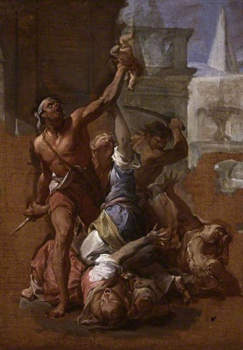 WikiOO.org - אנציקלופדיה לאמנויות יפות - ציור, יצירות אמנות Francesco Trevisani - Study for 'The Massacre of the Innocents'