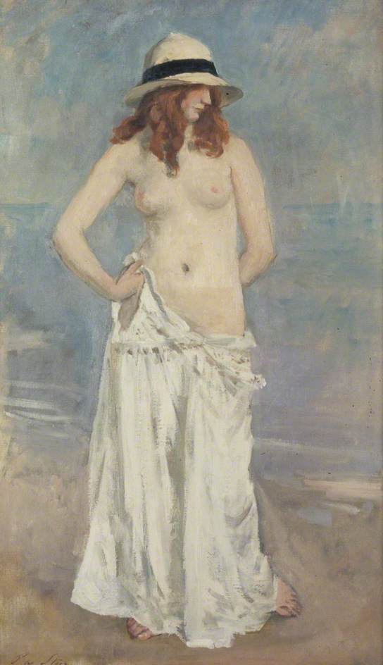 Wikioo.org - The Encyclopedia of Fine Arts - Painting, Artwork by Philip Wilson Steer - The Panama Hat