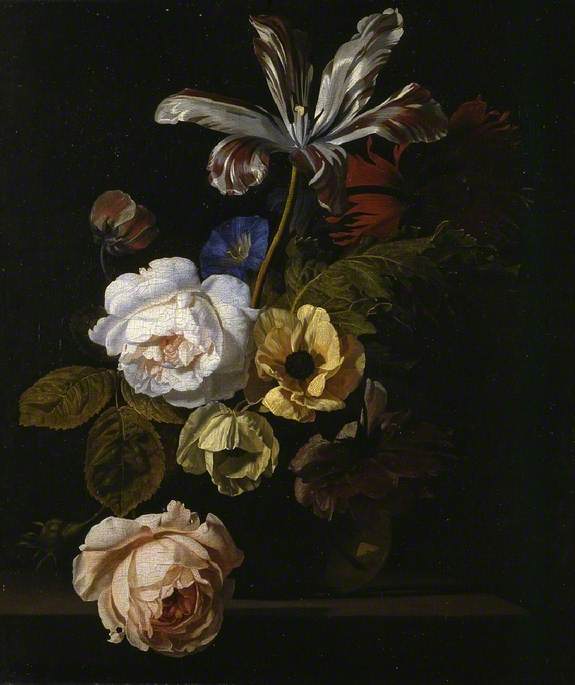 WikiOO.org - Güzel Sanatlar Ansiklopedisi - Resim, Resimler Simon Pietersz Verelst - Group of Flowers