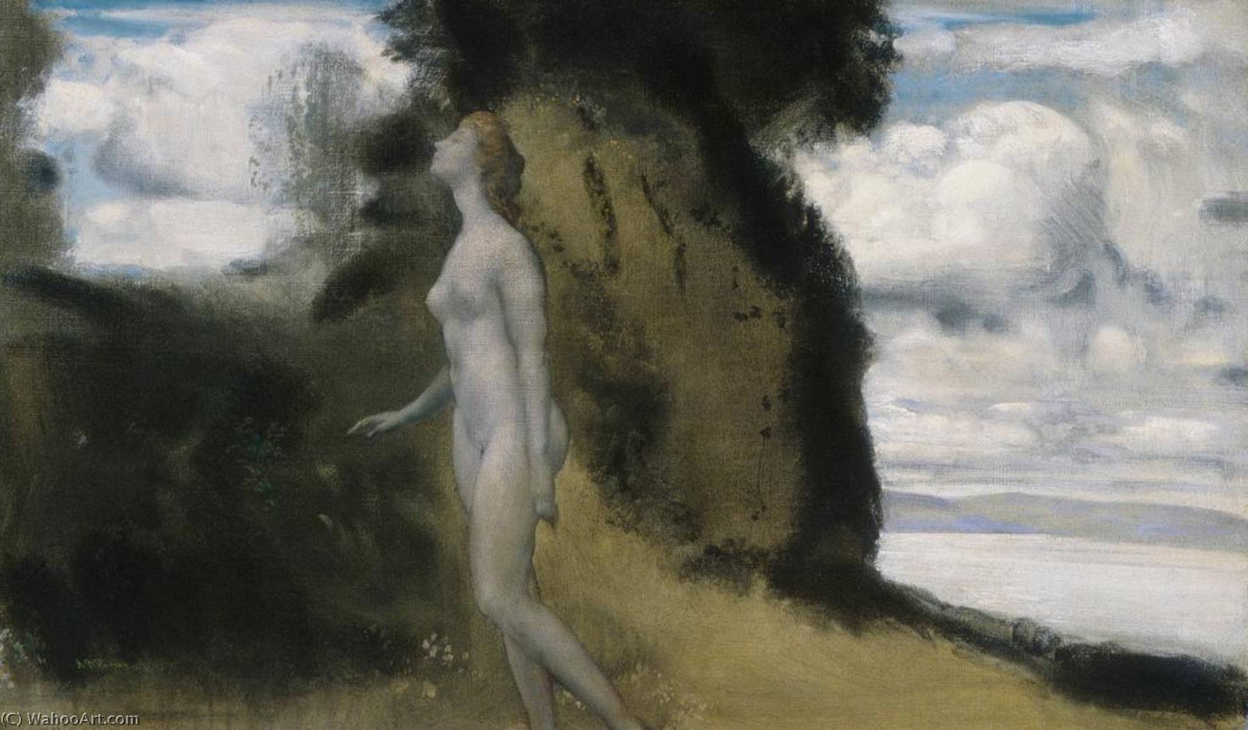 Wikioo.org – L'Enciclopedia delle Belle Arti - Pittura, Opere di Arthur Bowen Davies - Un misurare  di  sogni