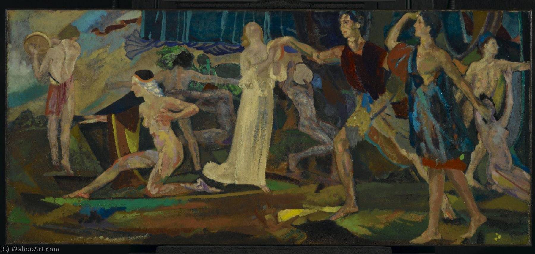 Wikioo.org – L'Encyclopédie des Beaux Arts - Peinture, Oeuvre de Arthur Bowen Davies - Fraîcheur des blessés