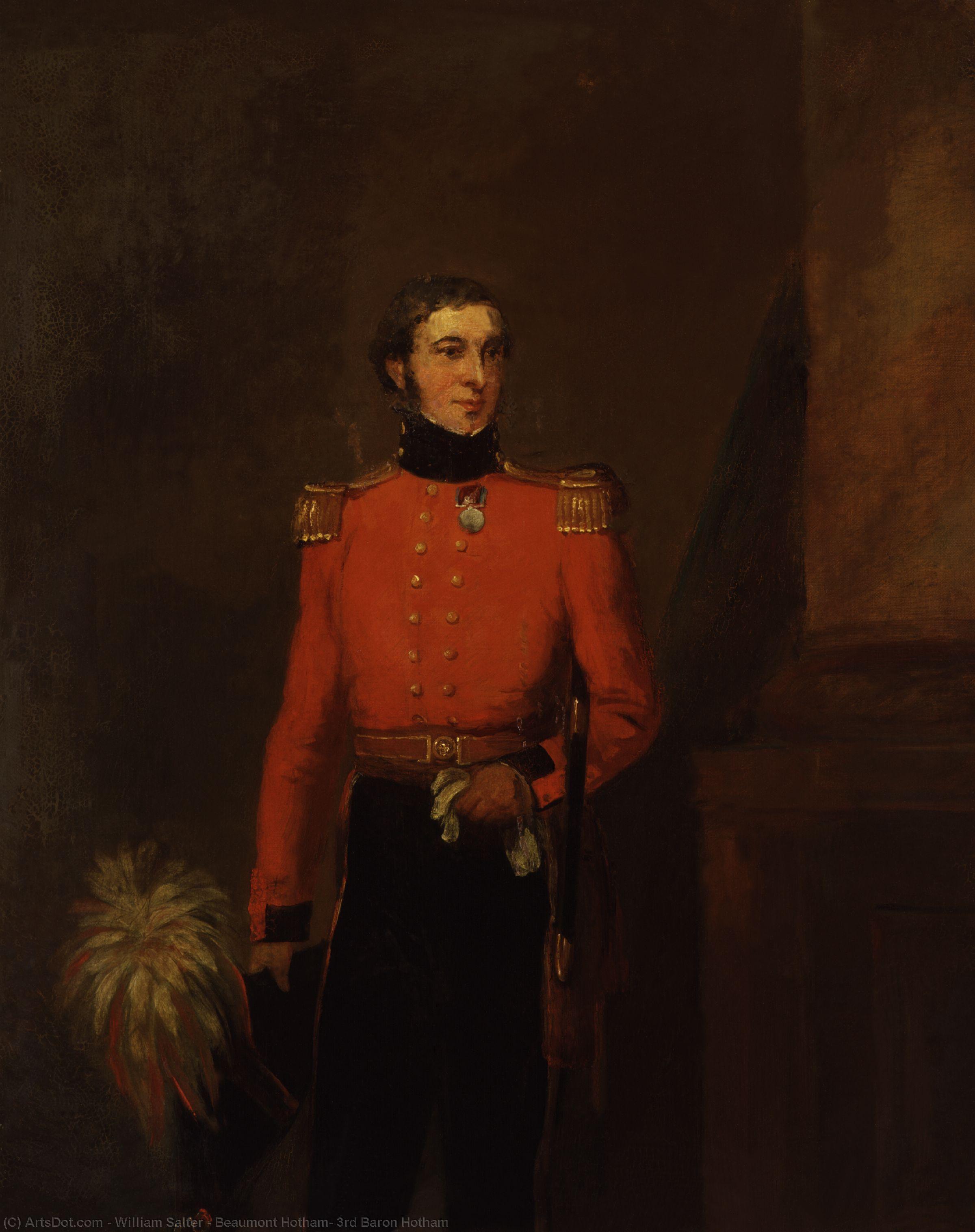 Wikioo.org - The Encyclopedia of Fine Arts - Painting, Artwork by William Salter - Beaumont Hotham, 3rd Baron Hotham