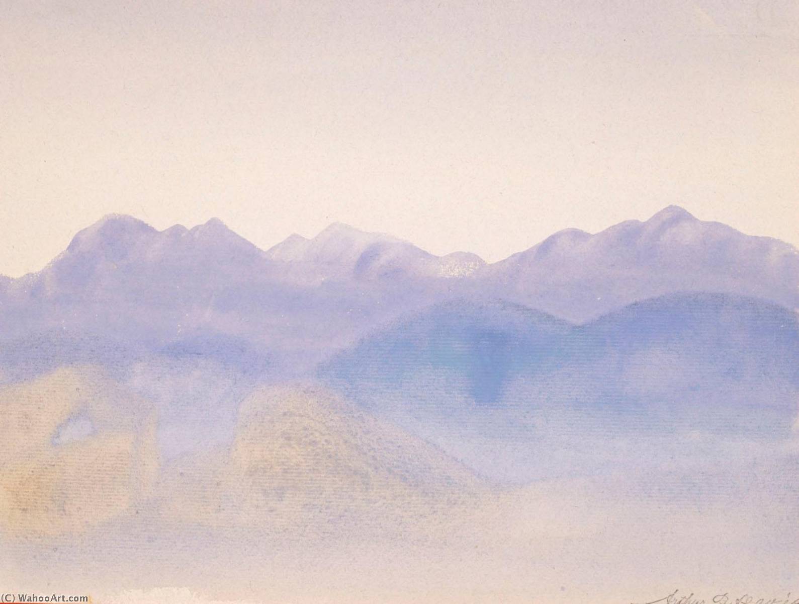 WikiOO.org - Encyclopedia of Fine Arts - Lukisan, Artwork Arthur Bowen Davies - Blue Mist