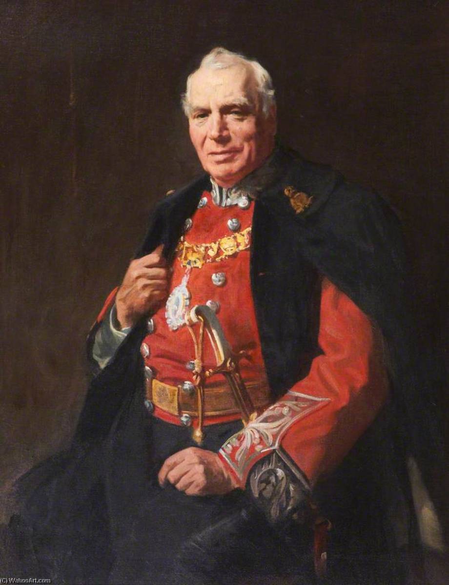 Wikioo.org - The Encyclopedia of Fine Arts - Painting, Artwork by George Fiddes Watt - Sir Robert Kirk Inches, Lord Provost (1912–1916)