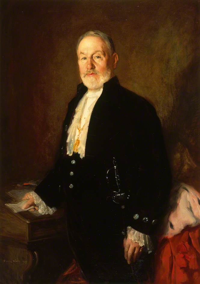 Wikioo.org - The Encyclopedia of Fine Arts - Painting, Artwork by George Fiddes Watt - William Slater Brown, Lord Provost (1909–1912)