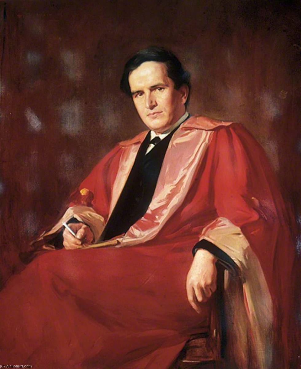 Wikioo.org - The Encyclopedia of Fine Arts - Painting, Artwork by George Fiddes Watt - Sir James Baillie, OBE, MA, Dphil, LLD, Vice Chancellor of the University of Leeds (1924–1938)