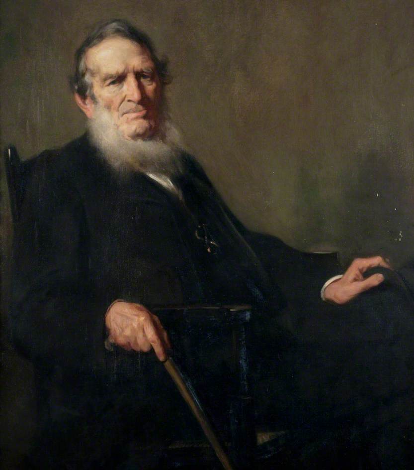 Wikioo.org - The Encyclopedia of Fine Arts - Painting, Artwork by George Fiddes Watt - Bailie Alexander Wallace of Tain, JP, Honorary Sheriff Substitute for Ross and Cromarty and Sutherland