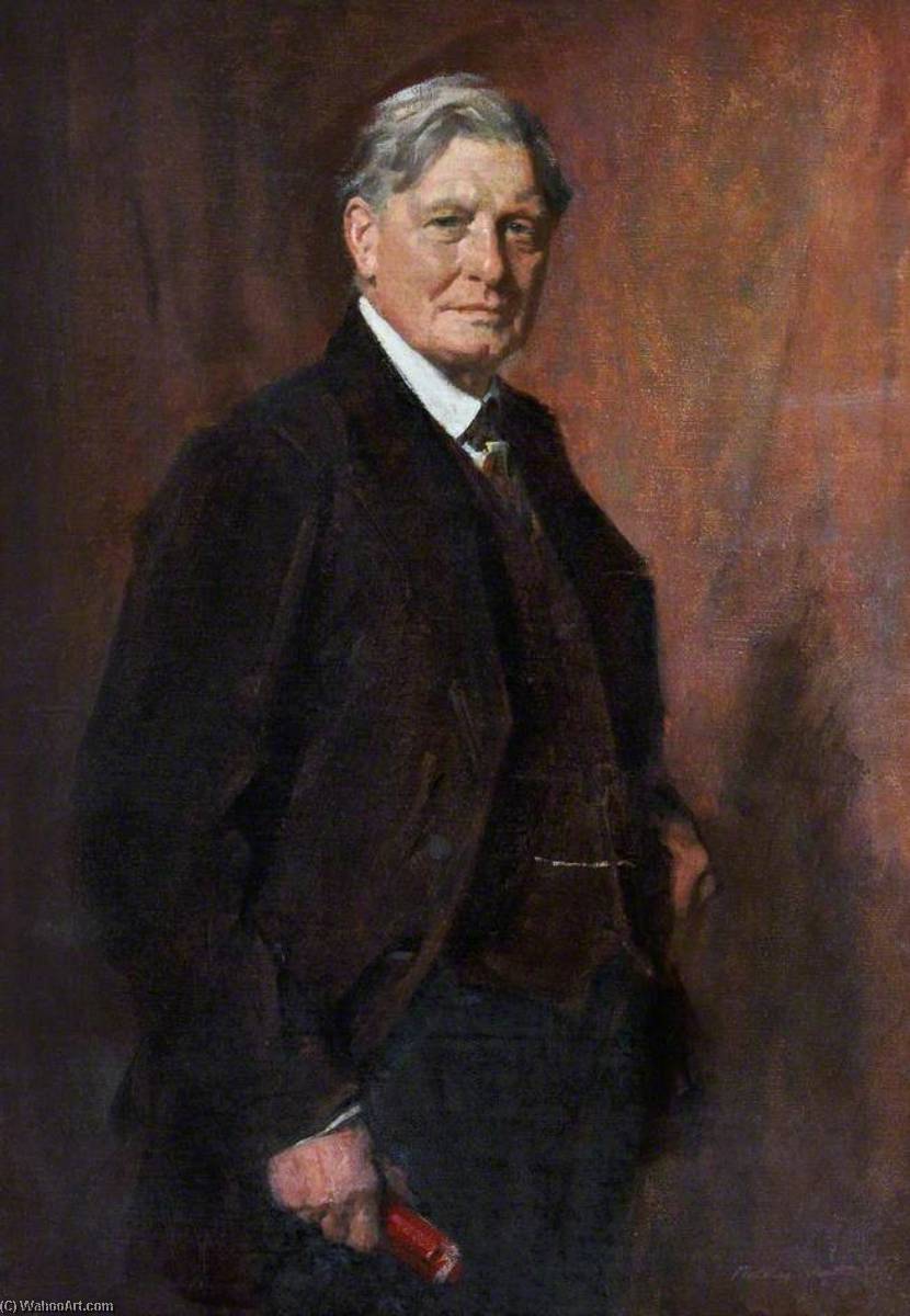 Wikioo.org - The Encyclopedia of Fine Arts - Painting, Artwork by George Fiddes Watt - Portrait of a Gentleman