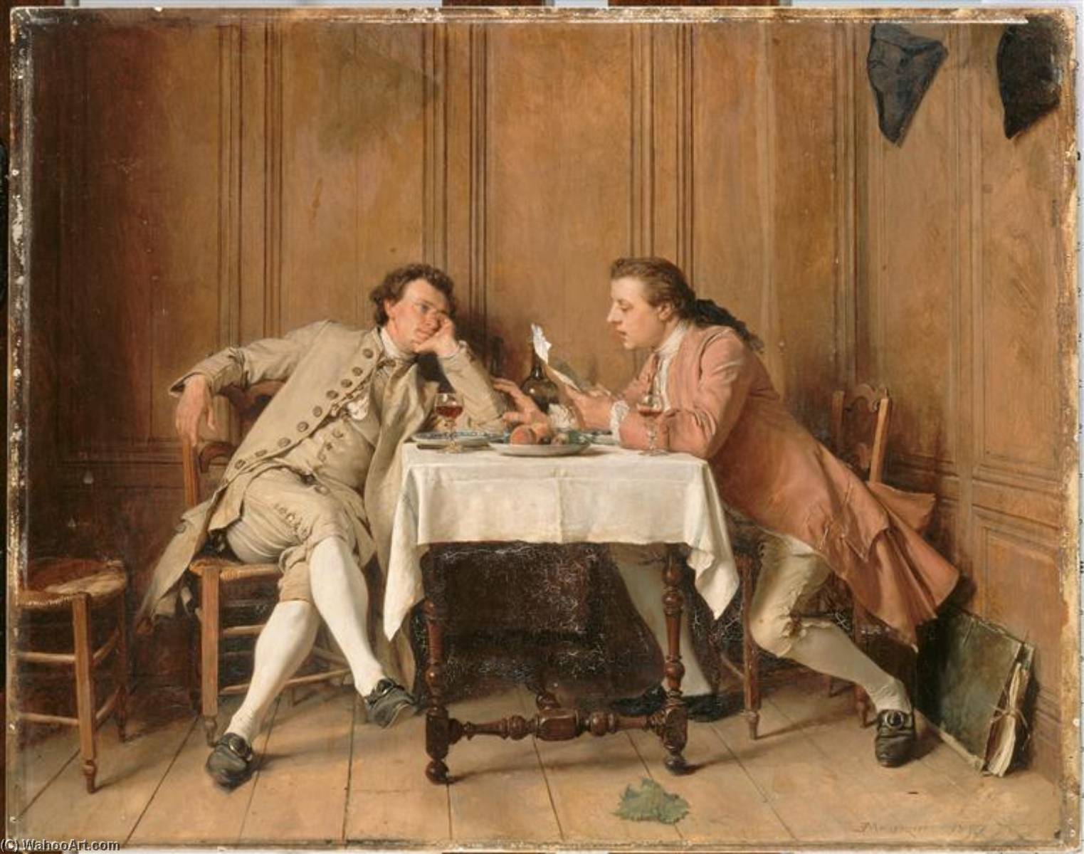 Wikioo.org - The Encyclopedia of Fine Arts - Painting, Artwork by Jean Louis Ernest Meissonier - La Confidence