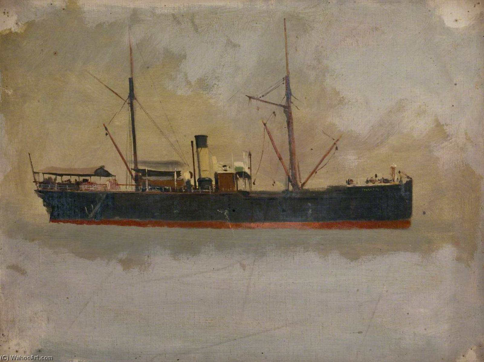 Wikoo.org - موسوعة الفنون الجميلة - اللوحة، العمل الفني John Fraser - The Steamship 'Pickwick'