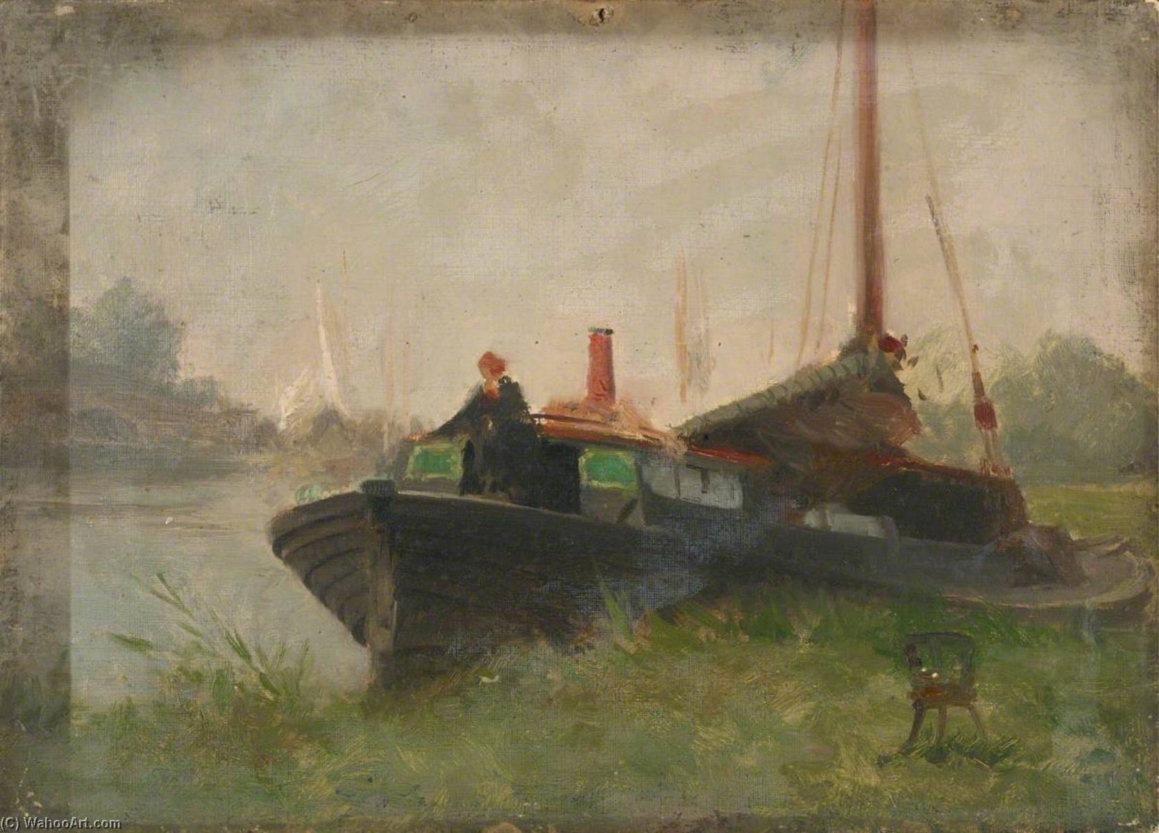 Wikioo.org - The Encyclopedia of Fine Arts - Painting, Artwork by John Fraser - A Barge