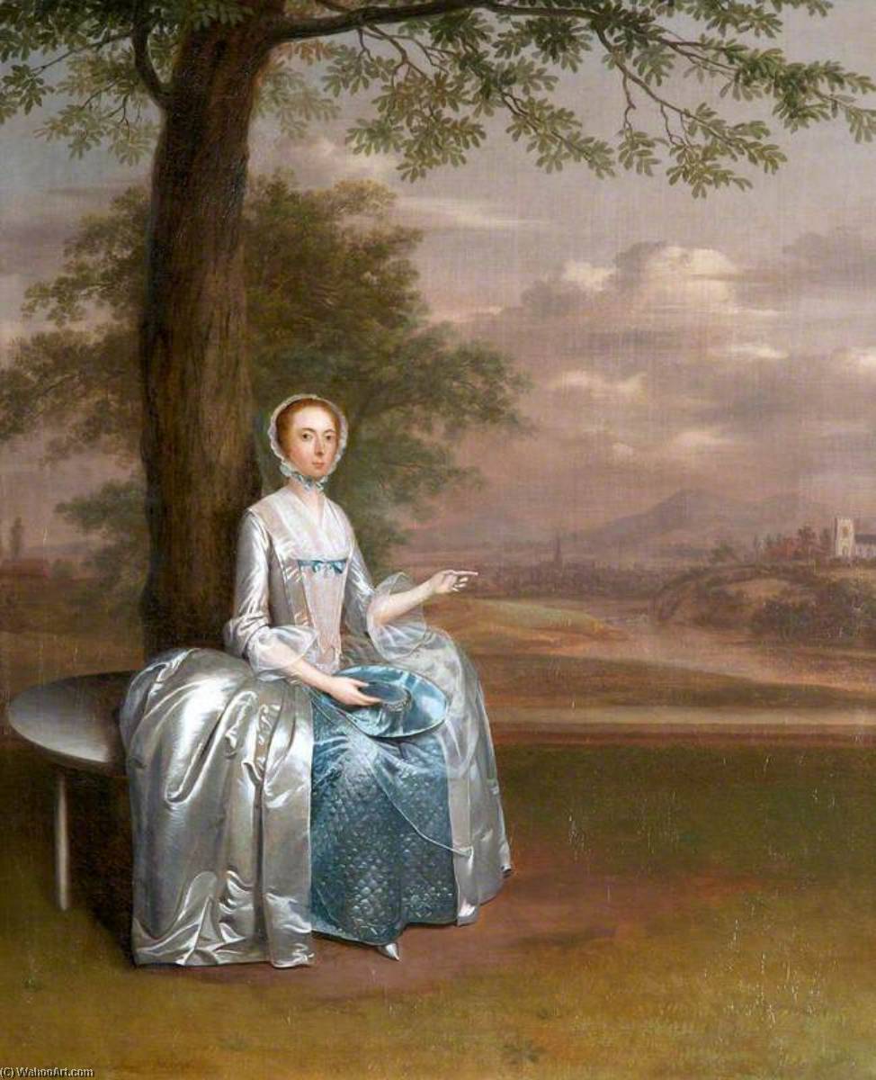 Wikioo.org - The Encyclopedia of Fine Arts - Painting, Artwork by Arthur William Devis - Mary Cawthorne (1724–1796), Mrs Morley Unwin