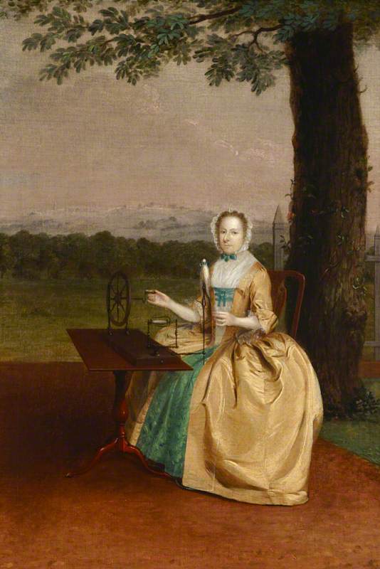 Wikioo.org - The Encyclopedia of Fine Arts - Painting, Artwork by Arthur William Devis - Sarah Lascelles (1656 1659–1743), Mrs Christopher Lethieullier