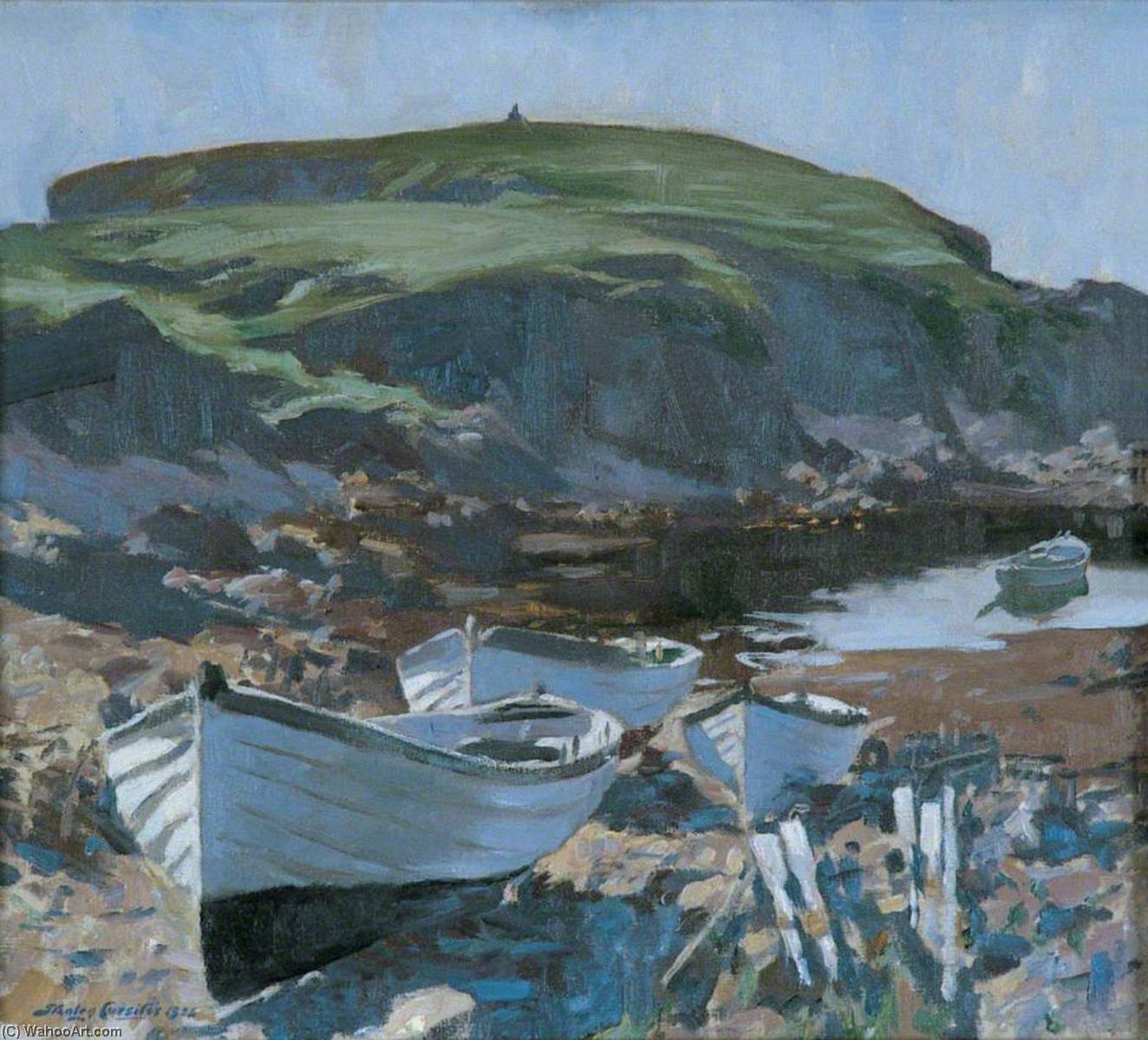 Wikioo.org - The Encyclopedia of Fine Arts - Painting, Artwork by Stanley Cursiter - Geo at Yesnaby and Brough of Bigging