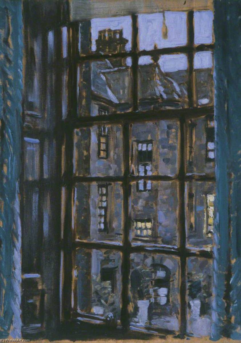 Wikioo.org - The Encyclopedia of Fine Arts - Painting, Artwork by Stanley Cursiter - Window, Brunstane House