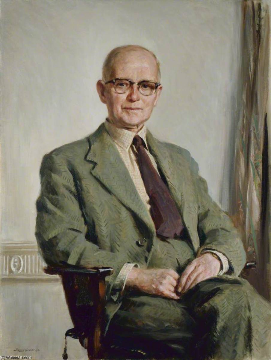 Wikioo.org - The Encyclopedia of Fine Arts - Painting, Artwork by Stanley Cursiter - Dr John Gillies (1895–1976)
