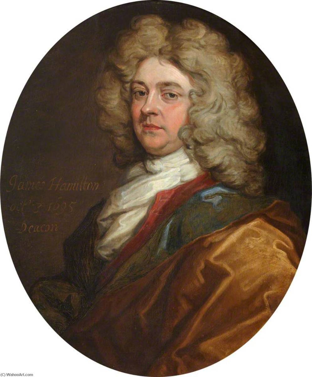 WikiOO.org - Güzel Sanatlar Ansiklopedisi - Resim, Resimler John Baptist De Medina - James Hamilton (d.1710), FRCSEd (1695), DRCSEd (1702–1704)