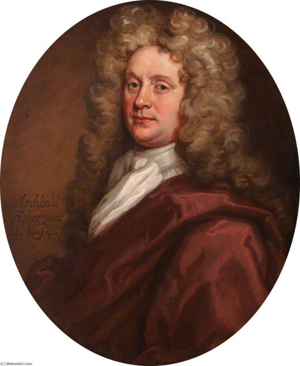 Wikioo.org - สารานุกรมวิจิตรศิลป์ - จิตรกรรม John Baptist De Medina - Archibald Fisher (d.1714), FRCSEd (1694)