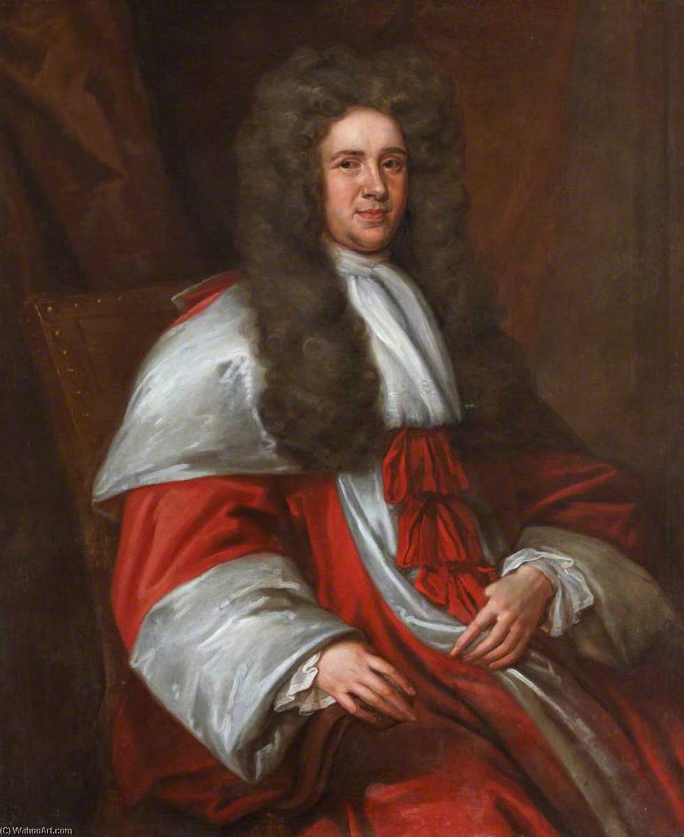 Wikioo.org - The Encyclopedia of Fine Arts - Painting, Artwork by John Baptist De Medina - Sir William Hamilton (d.1704), Lord Whytelaw, Hon. FRCSEd (1700)