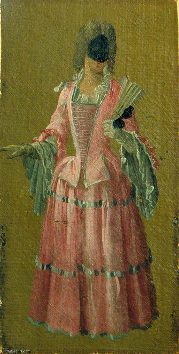 WikiOO.org - Enciclopedia of Fine Arts - Pictura, lucrări de artă Luca Carlevaris - A Masked Lady