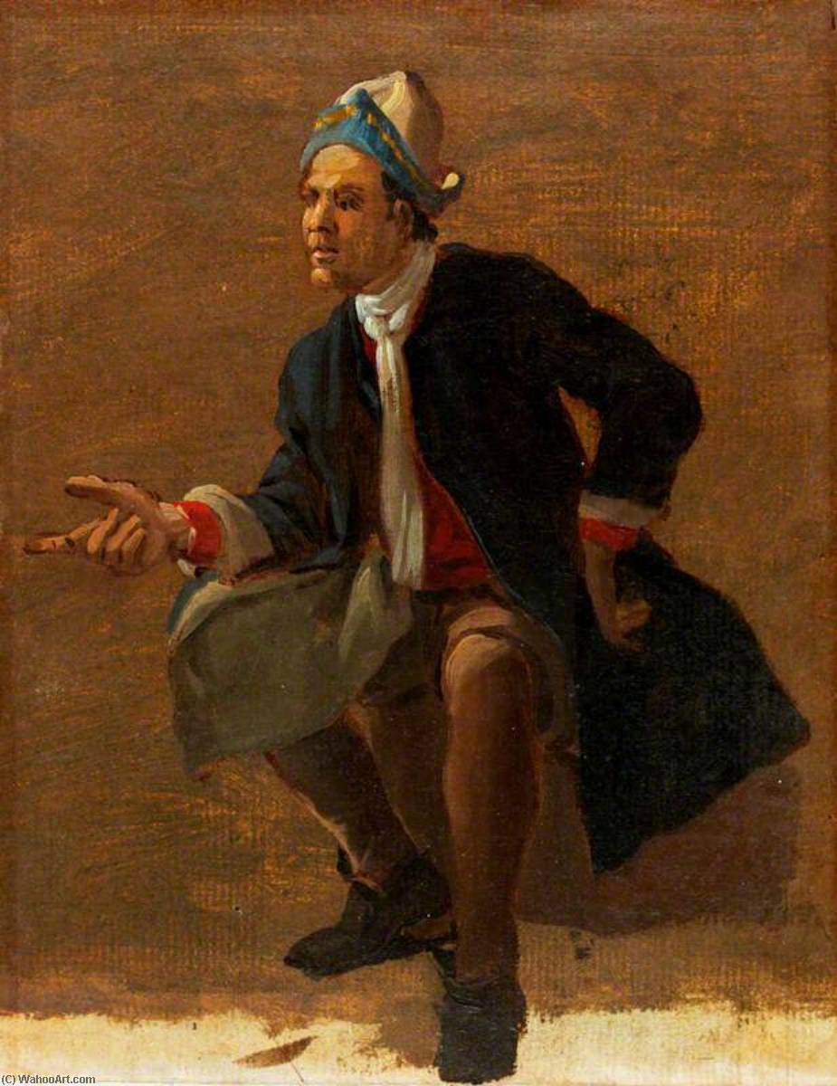 WikiOO.org - Енциклопедия за изящни изкуства - Живопис, Произведения на изкуството Luca Carlevaris - A Seated Man