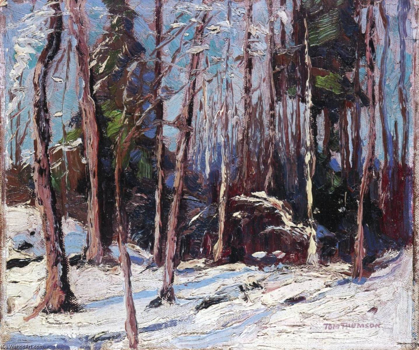 Wikioo.org - The Encyclopedia of Fine Arts - Painting, Artwork by Tom Thomson - Larry Dickson's Shack