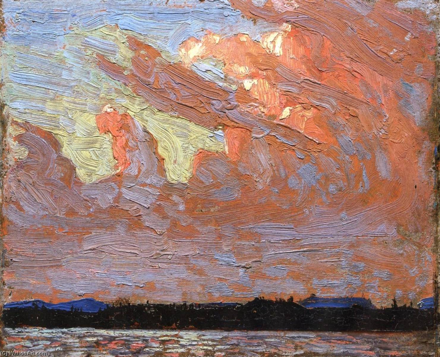 Wikioo.org - The Encyclopedia of Fine Arts - Painting, Artwork by Tom Thomson - Evening
