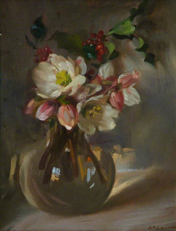 Wikioo.org - The Encyclopedia of Fine Arts - Painting, Artwork by John Henry Lorimer - December Roses