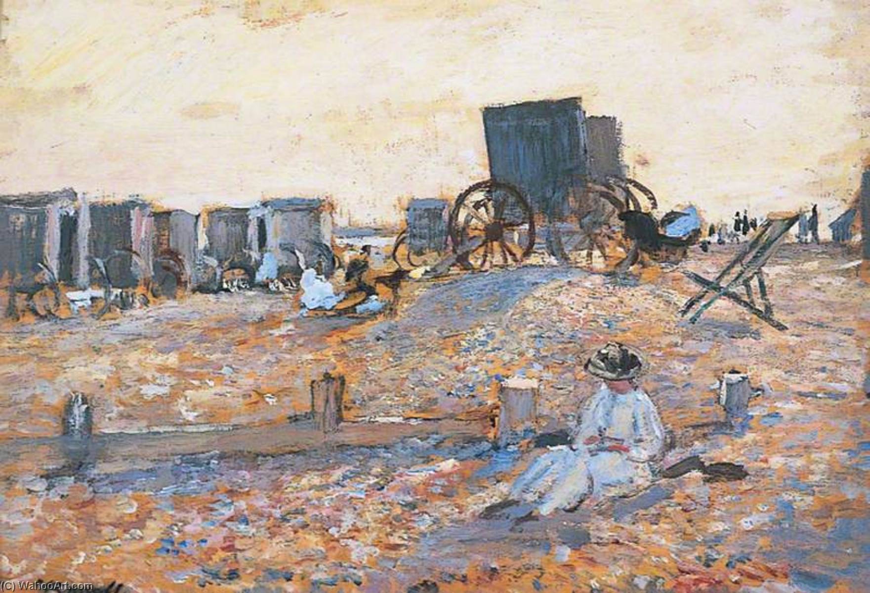 Wikioo.org - The Encyclopedia of Fine Arts - Painting, Artwork by Walter Westley Russell - Beach Scene