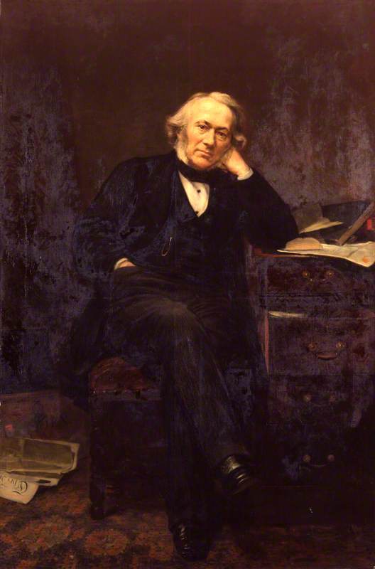 Wikioo.org - The Encyclopedia of Fine Arts - Painting, Artwork by Lowes Cato Dickinson - Richard Cobden