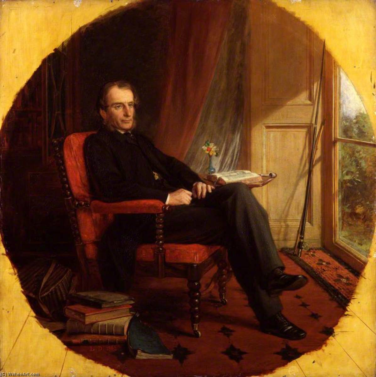 Wikioo.org - The Encyclopedia of Fine Arts - Painting, Artwork by Lowes Cato Dickinson - Charles Kingsley