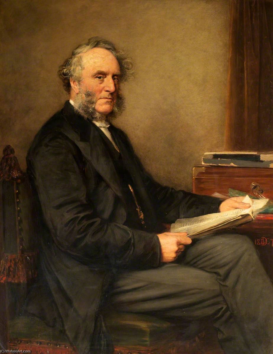 Wikioo.org - The Encyclopedia of Fine Arts - Painting, Artwork by Lowes Cato Dickinson - Richard Lister Venables (1809–1894), MA