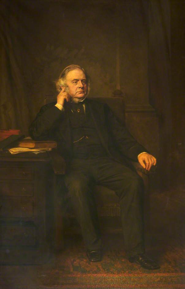 Wikioo.org - The Encyclopedia of Fine Arts - Painting, Artwork by Lowes Cato Dickinson - John Bright (1811–1889)