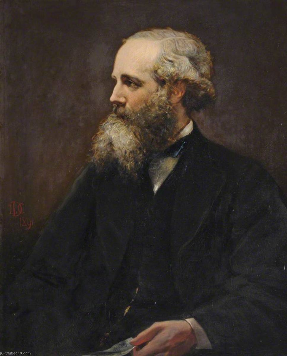 Wikioo.org - The Encyclopedia of Fine Arts - Painting, Artwork by Lowes Cato Dickinson - James Clerk Maxwell (1831–1879), Fellow, Physicist