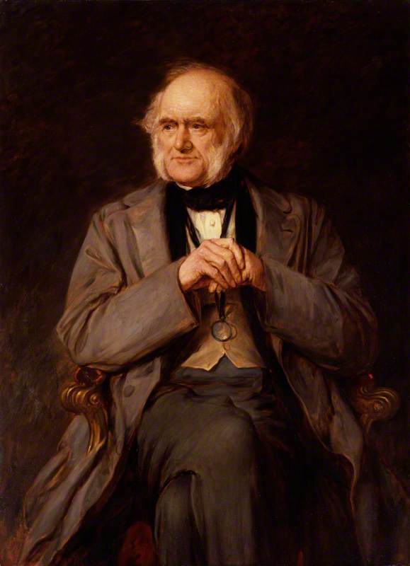 Wikioo.org - The Encyclopedia of Fine Arts - Painting, Artwork by Lowes Cato Dickinson - Sir Charles Lyell, 1st Bt (replica of an original of c.1870 by the artist)