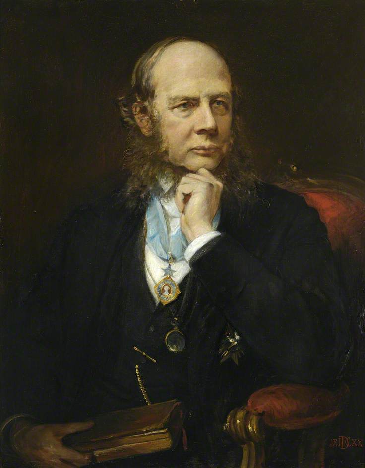 Wikioo.org - The Encyclopedia of Fine Arts - Painting, Artwork by Lowes Cato Dickinson - Sir Henry James Sumner Maine (1822–1888), KCSI, LLD, FRS, Master (1877–1888)