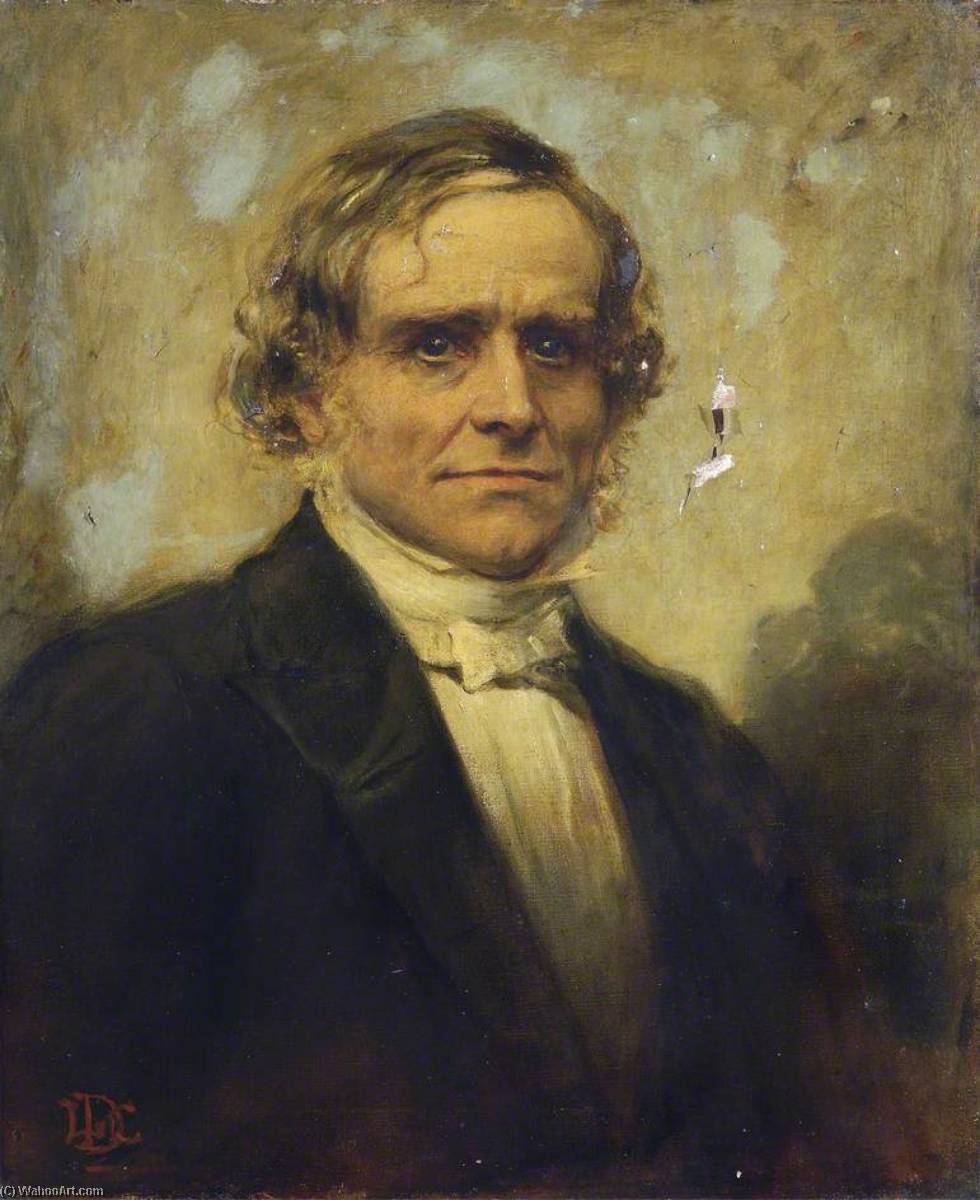 Wikioo.org - The Encyclopedia of Fine Arts - Painting, Artwork by Lowes Cato Dickinson - Reverend Frederick Denison Maurice (1805–1872), Professor of Moral Philosophy (1866), Christian Socialist