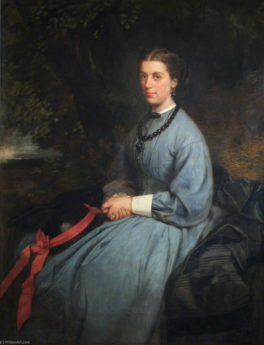 Wikioo.org - The Encyclopedia of Fine Arts - Painting, Artwork by Lowes Cato Dickinson - Mrs Alice Westlake (1842–1923)