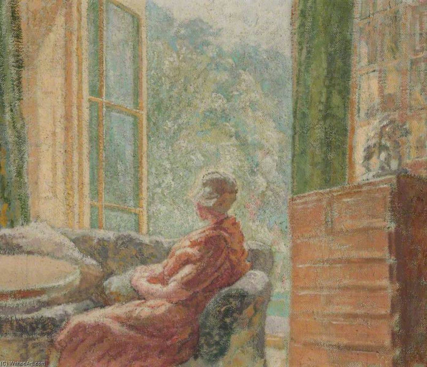 Wikioo.org - The Encyclopedia of Fine Arts - Painting, Artwork by Thérèse Lessore - The Garden Window