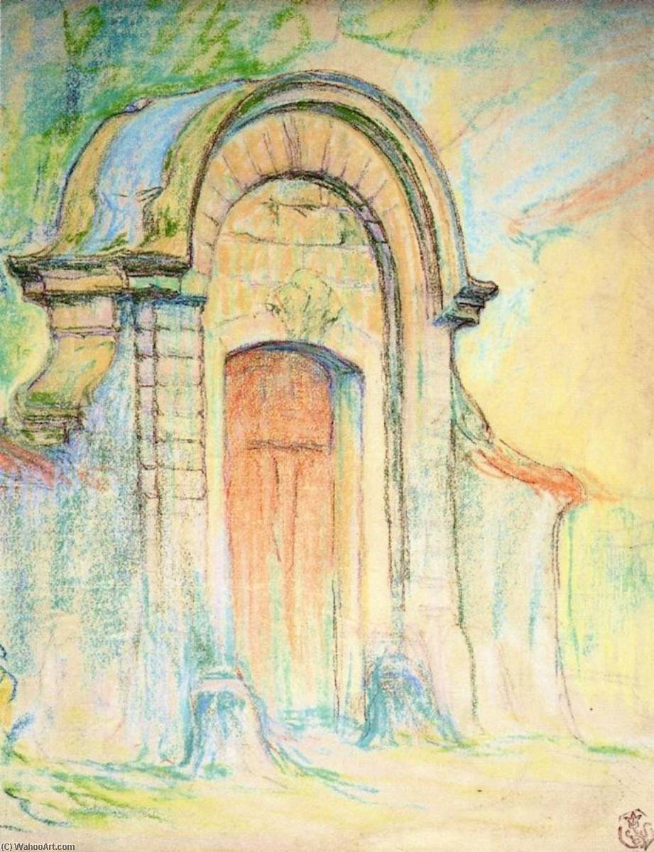 Wikioo.org - The Encyclopedia of Fine Arts - Painting, Artwork by Claude Emil Schuffenecker - Door in Meudon
