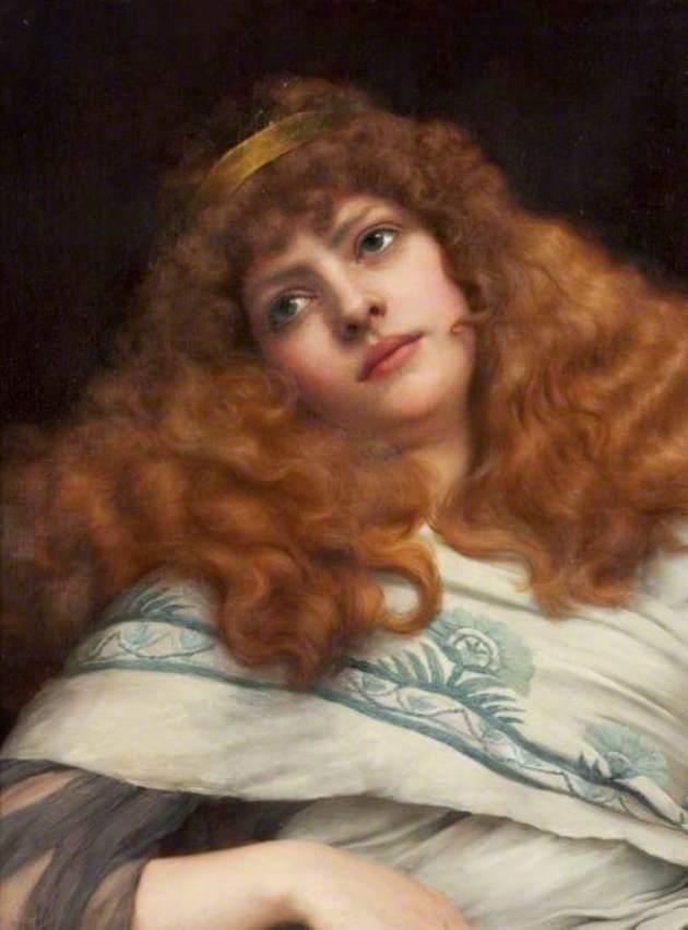 Wikioo.org - The Encyclopedia of Fine Arts - Painting, Artwork by John William Godward - A Lady