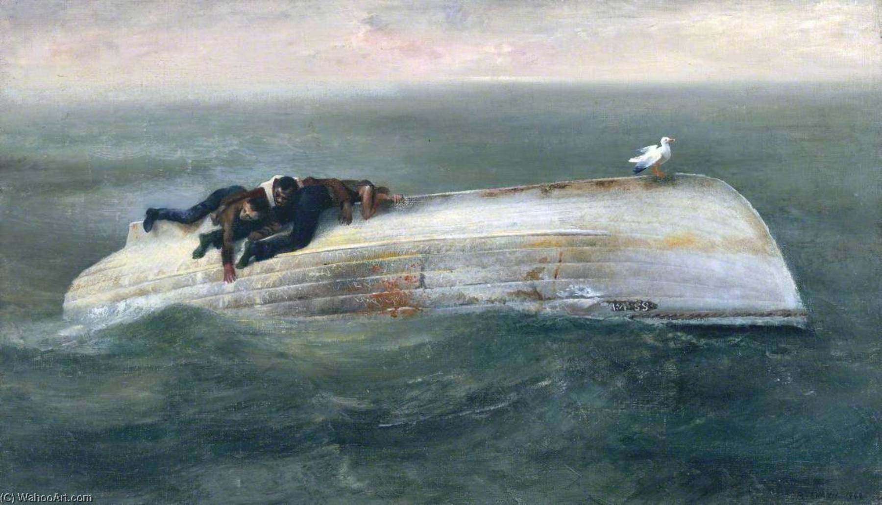Wikioo.org - The Encyclopedia of Fine Arts - Painting, Artwork by Richard Ernst Eurich - Survivors from a Torpedoed Ship