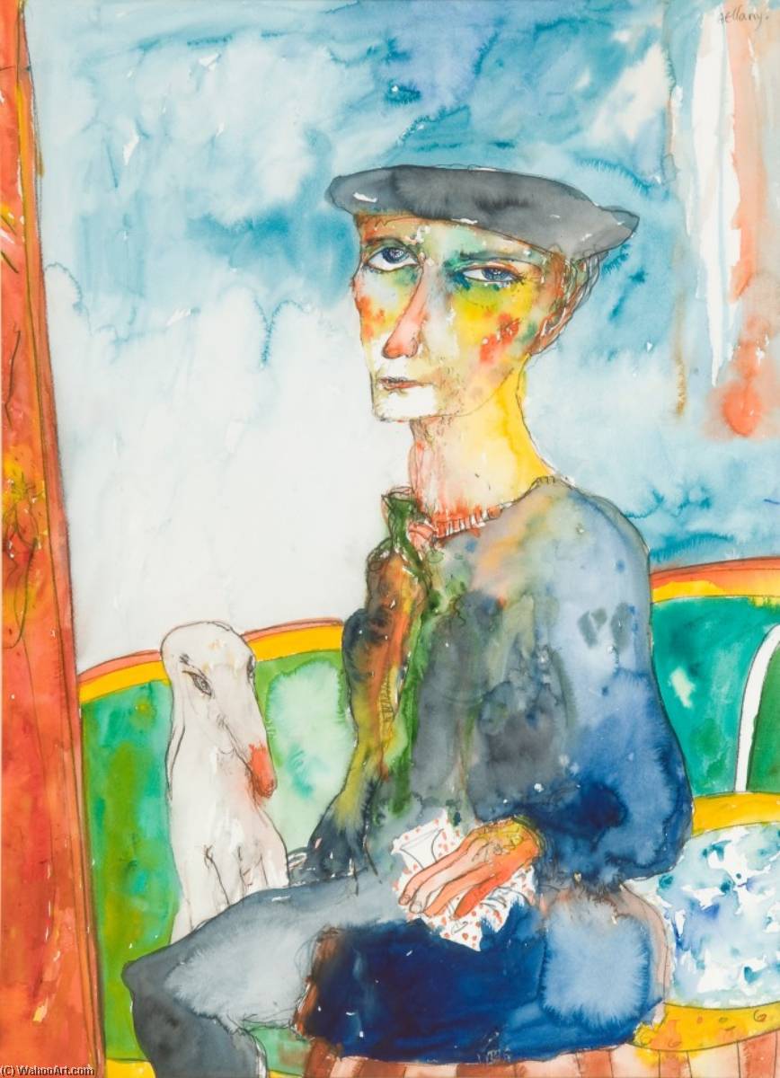 Wikioo.org - The Encyclopedia of Fine Arts - Painting, Artwork by John Bellany - The Old Sailor Dreams of His Past