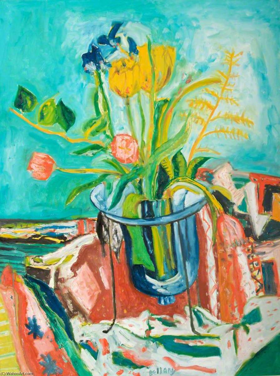 Wikioo.org - The Encyclopedia of Fine Arts - Painting, Artwork by John Bellany - Summer Flowers