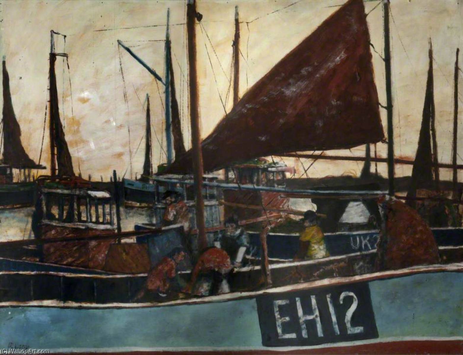 Wikioo.org - The Encyclopedia of Fine Arts - Painting, Artwork by John Bellany - 'EH12'
