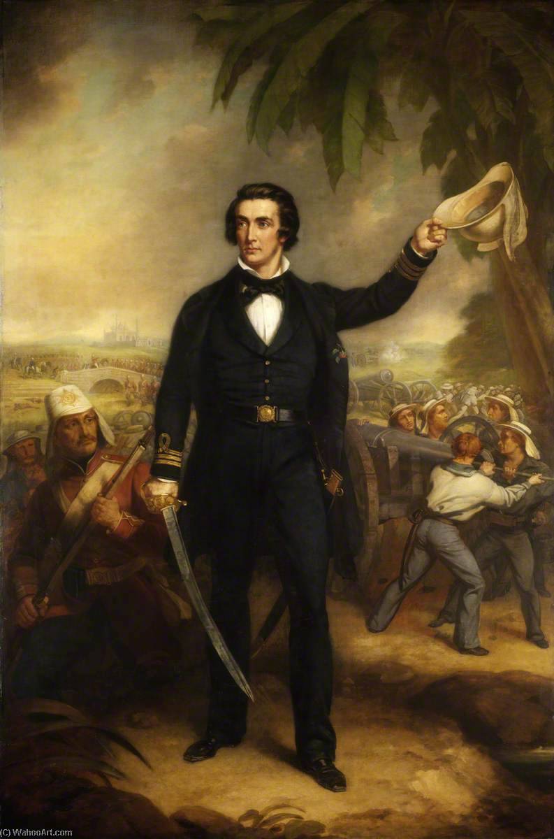 Wikioo.org - The Encyclopedia of Fine Arts - Painting, Artwork by John Lindsay Lucas - Captain William Peel (1824–1858)