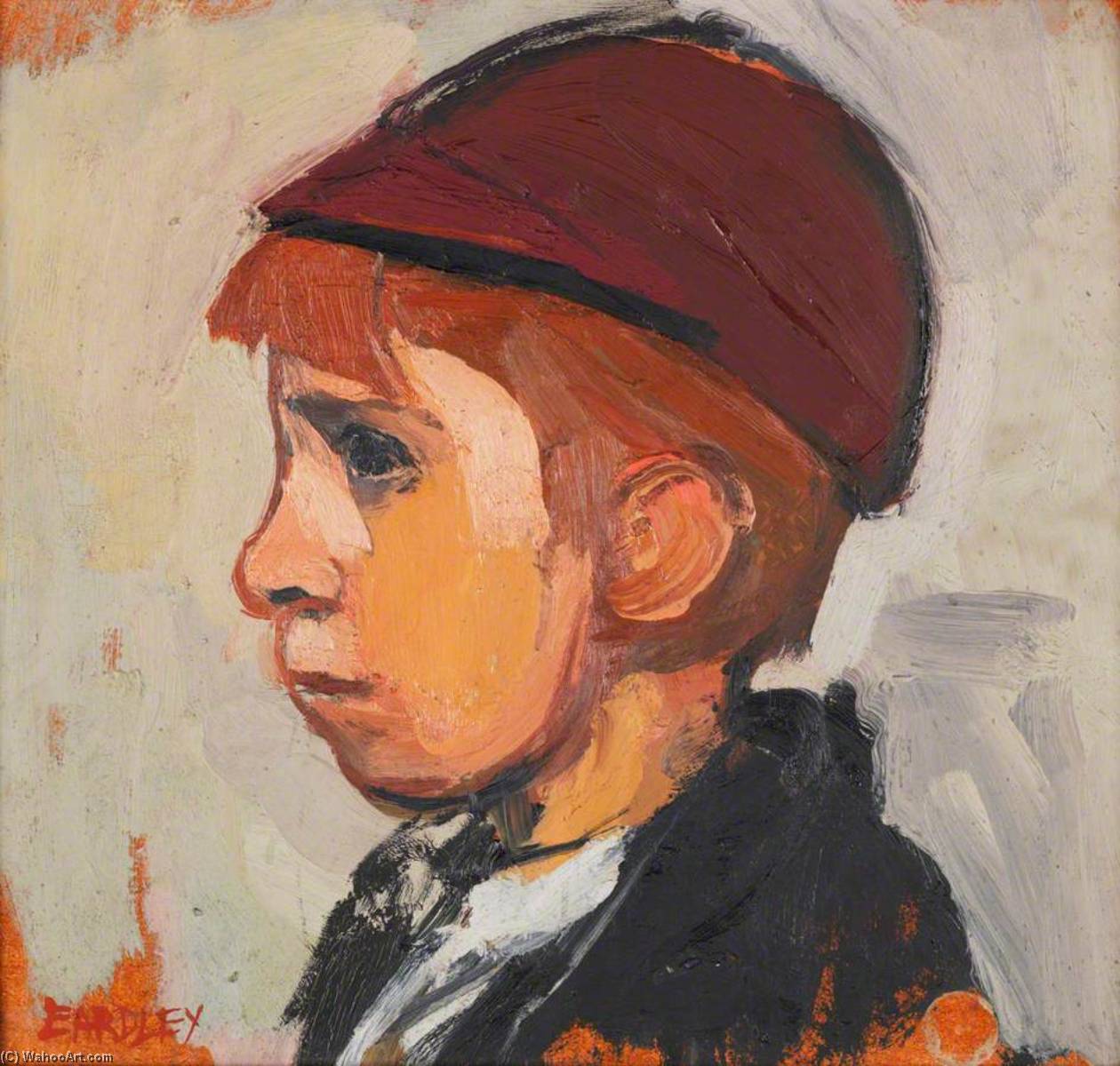 Wikioo.org - The Encyclopedia of Fine Arts - Painting, Artwork by Joan Kathleen Harding Eardley - Boy's Head
