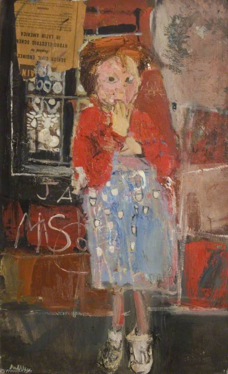 WikiOO.org - Encyclopedia of Fine Arts - Lukisan, Artwork Joan Kathleen Harding Eardley - Little Girl with a Squint